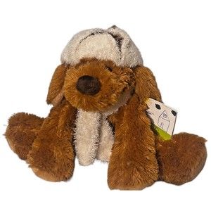 HugFun‎ Dog Puppy Graham Bomber Hat Scarf 13H x 15W  2006 Plush St. Jude Charity